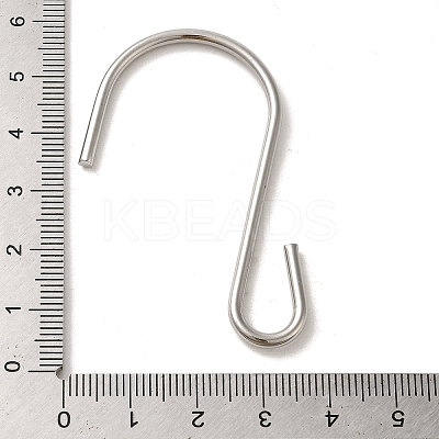 Non-Tarnish 304 Stainless Steel S-Hook Clasp STAS-C085-03K-P-1