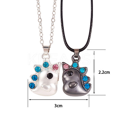 2Pcs Magnetic Matching Necklaces Set JN1025B-1