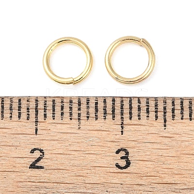 Brass Open Jump Rings KK-N254-45C-G-1
