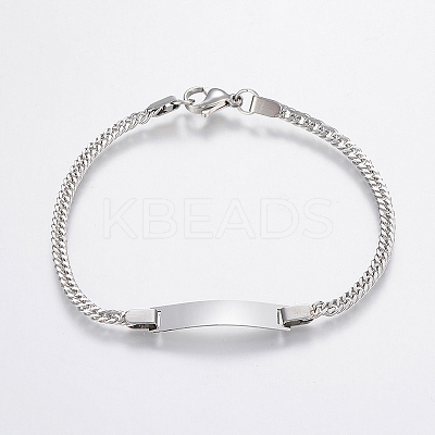 Tarnish Resistant 304 Stainless Steel Link Bracelets BJEW-H572-05P-1