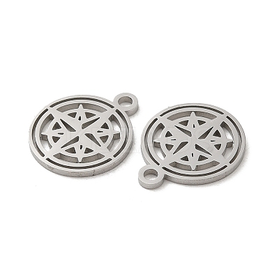 Non-Tarnish 304 Stainless Steel Charms STAS-J042-15P-1
