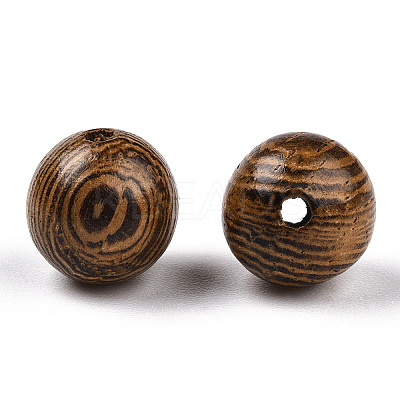Natural Wenge Wood Beads WOOD-S659-17-LF-1