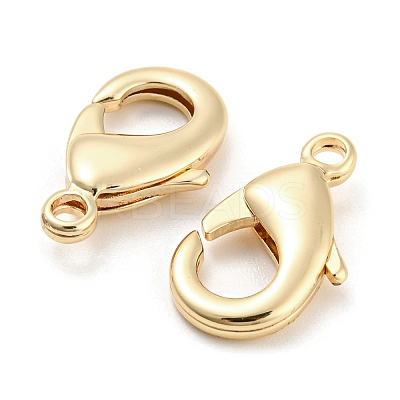 Brass Lobster Claw Clasps KK-Q789-05G-1