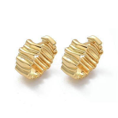 Rack Plating Brass Hoop Earrings for Women EJEW-Q770-20G-1