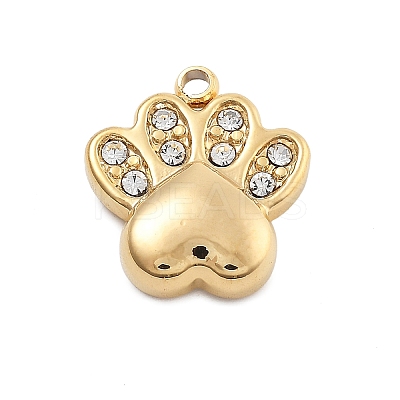 304 Stainless Steel Crystal Rhinestone Charms STAS-R155-067G-1