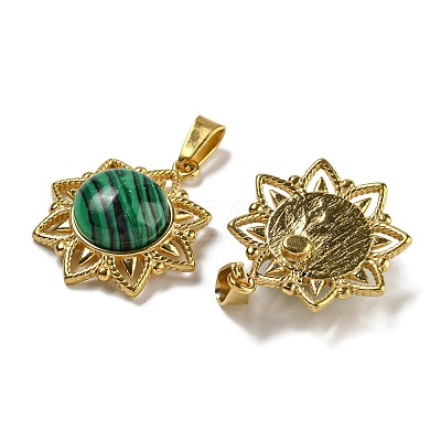 Synthetic Malachite Pendants STAS-U024-15G-03-1
