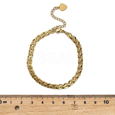 304 Stainless Steel Link Bracelets for Women BJEW-Q040-03G-1
