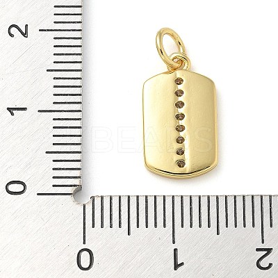 Rack Plating Brass Micro Pave Cubic Zirconia Pendants X-KK-K392-03G-04-1