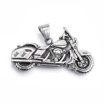 304 Stainless Steel Big Pendants STAS-H365-10-1
