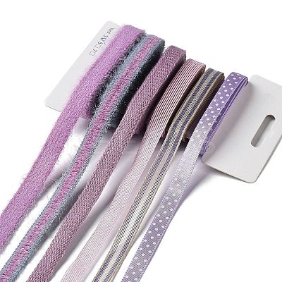 18 Yards 6 Styles Polyester Ribbon SRIB-C001-I02-1