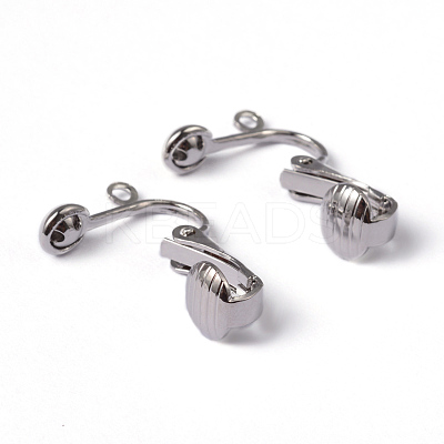Iron Clip-on Earring Findings EC141-NF-1