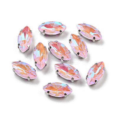 Mocha Fluorescent(MI) Horse Eye Sew on Rhinestone GGLA-R043-01A-P04-1