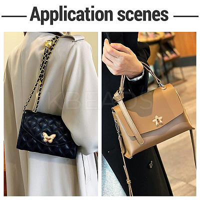 5Pcss 5 Styles Flower Alloy Purse Press Lock Sets FIND-TA0008-51-1