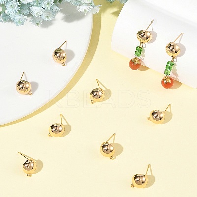 SHEGRACE Brass Stud Earring Findings XGRQ64085-867G-1