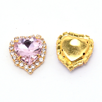 Sew on Rhinestone GLAA-WH0025-10A-1