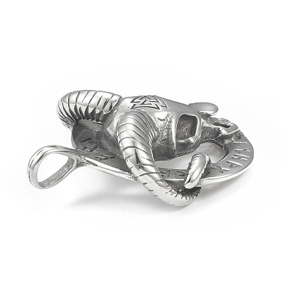 304 Stainless Steel Pendants STAS-G303-36AS-1