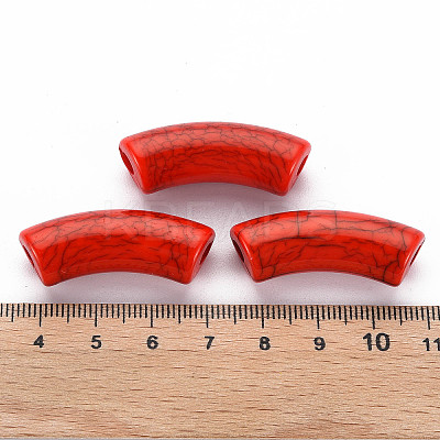 Opaque Crackle Acrylic Beads X2-MACR-S372-001N-009-1