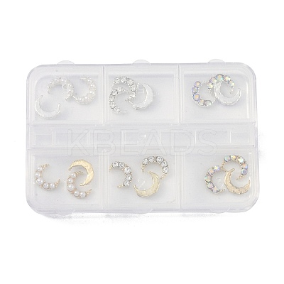 Alloy Rhinestone Cabochons MRMJ-L019-01B-1
