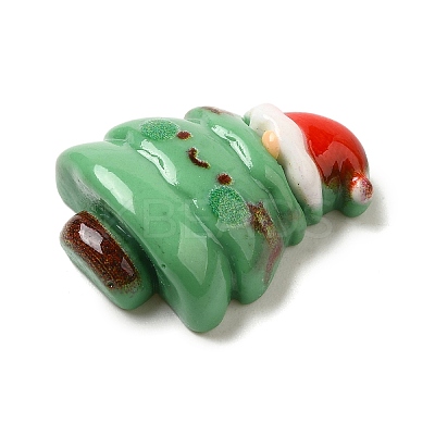 Christmas Theme Opaque Resin Cabochons RESI-B028-01C-1