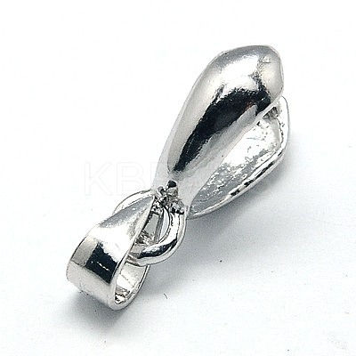 Anti-Tarnish Rhodium Plated 925 Sterling Silver Ice Pick & Pinch Bails STER-A006-332P-1