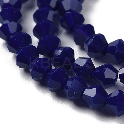 Opaque Solid Color Imitation Jade Glass Beads Strands EGLA-A039-P4mm-D10-1