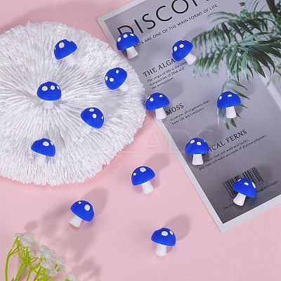 20Pcs Mushroom Silicone Focal Beads JX901A-1