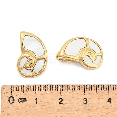 Natural White Shell Pendants STAS-D384-03G-1