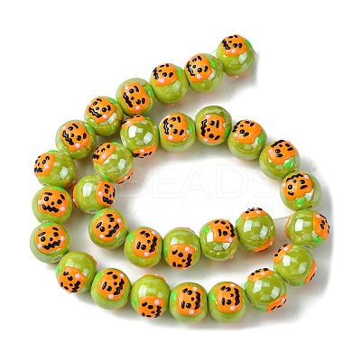 Handmade Porcelain Beads Strands PORC-A025-01D-1