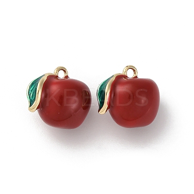 Brass Enamel Charms KK-F903-01C-G-1
