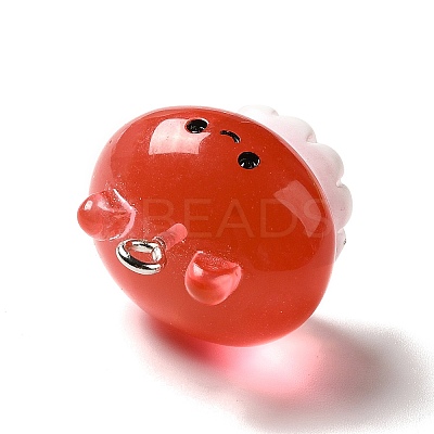 Marine Series Transparent Resin Pendants RESI-E031-02P-04-1