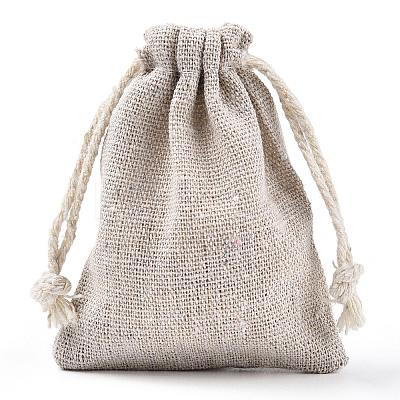 Cotton Packing Pouches Drawstring Bags ABAG-R011-7x9-1