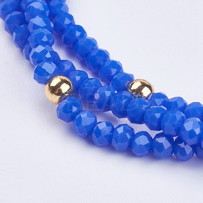 Glass Multi-strand Bracelets BJEW-I237-01-1