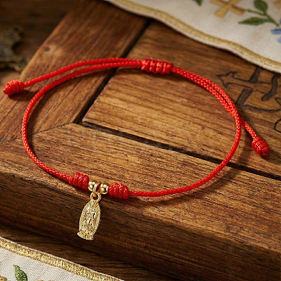 304 Stainless Steel Virgin Mary Charm Bracelets LS-WH3603-1