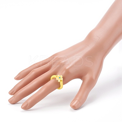 Handmade Polymer Clay Stretch Rings RJEW-JR00345-1