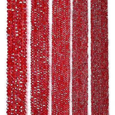 Electroplate Glass Beads Strands EGLA-A044-T6mm-B01-1