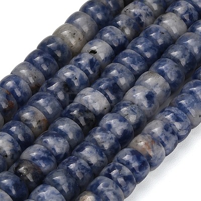 Natural Blue Spot Jasper Beads Strands GG-CBA792A-G02-4x7mm-1