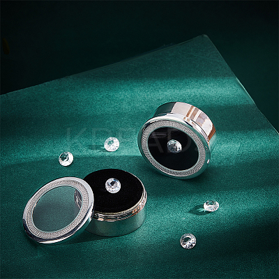 Alloy Loose Diamond Boxes CON-WH0104-11B-P-1
