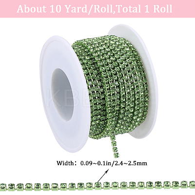 1 Roll Electrophoresis Iron Rhinestone Strass Chains CHC-GF0001-06C-1