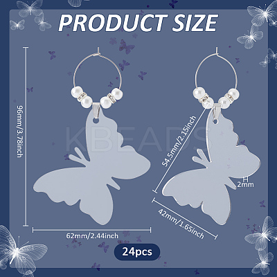 Acrylic Wine Glass Charms AJEW-AB00186-1