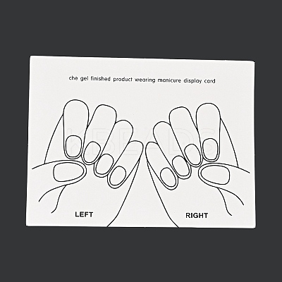 Paper Manicure Display Cards DIY-B062-01A-1