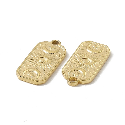 PVD Vacuum Plating 201 Stainless Steel Charms STAS-J401-VC591-1