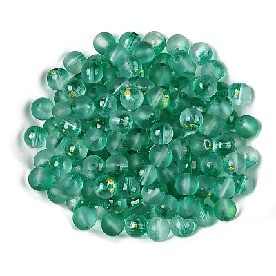 Frosted Baking Paint Glass Beads X1-DGLA-N005-8mm-09-1
