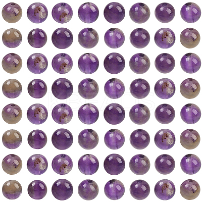 200Pcs Natural Amethyst Beads G-SP0001-22A-1
