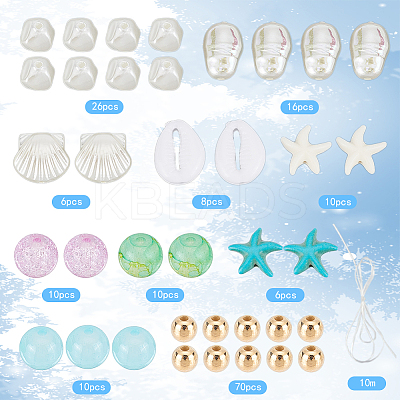 DIY Imitation Pearl Stretch Bracelet Making Kit DIY-SC0025-03-1