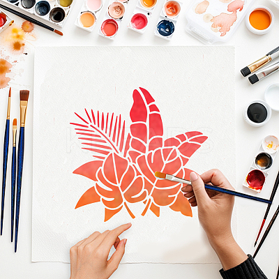 9Pcs 9 Styles Mandala PET Hollow Out Drawing Painting Stencils DIY-WH0411-533-1