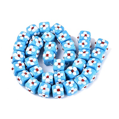 Handmade Bumpy Lampwork Beads LAMP-Q039-14D-1