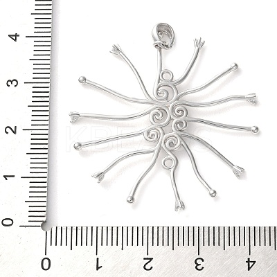 925 Sterling Silver Clear Cubic Zirconia Pendant Cabochon Settins STER-M092-06P-1