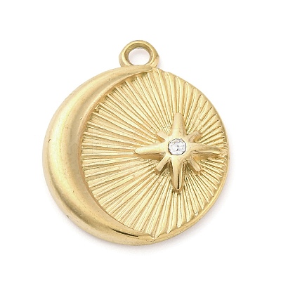 304 Stainless Steel Pendants STAS-V003-05G-08-1