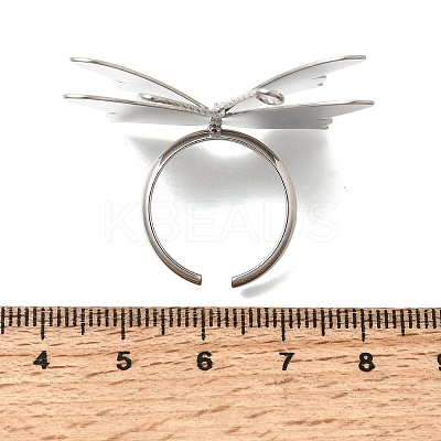 Brass Cuff Open Rings for Women RJEW-F215-02P-1