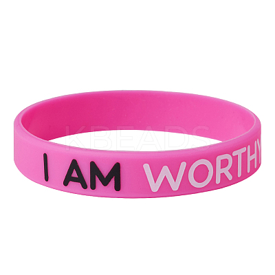 Silicone Wristbands Bracelets LS-BJEW-TW0001-20-01-1